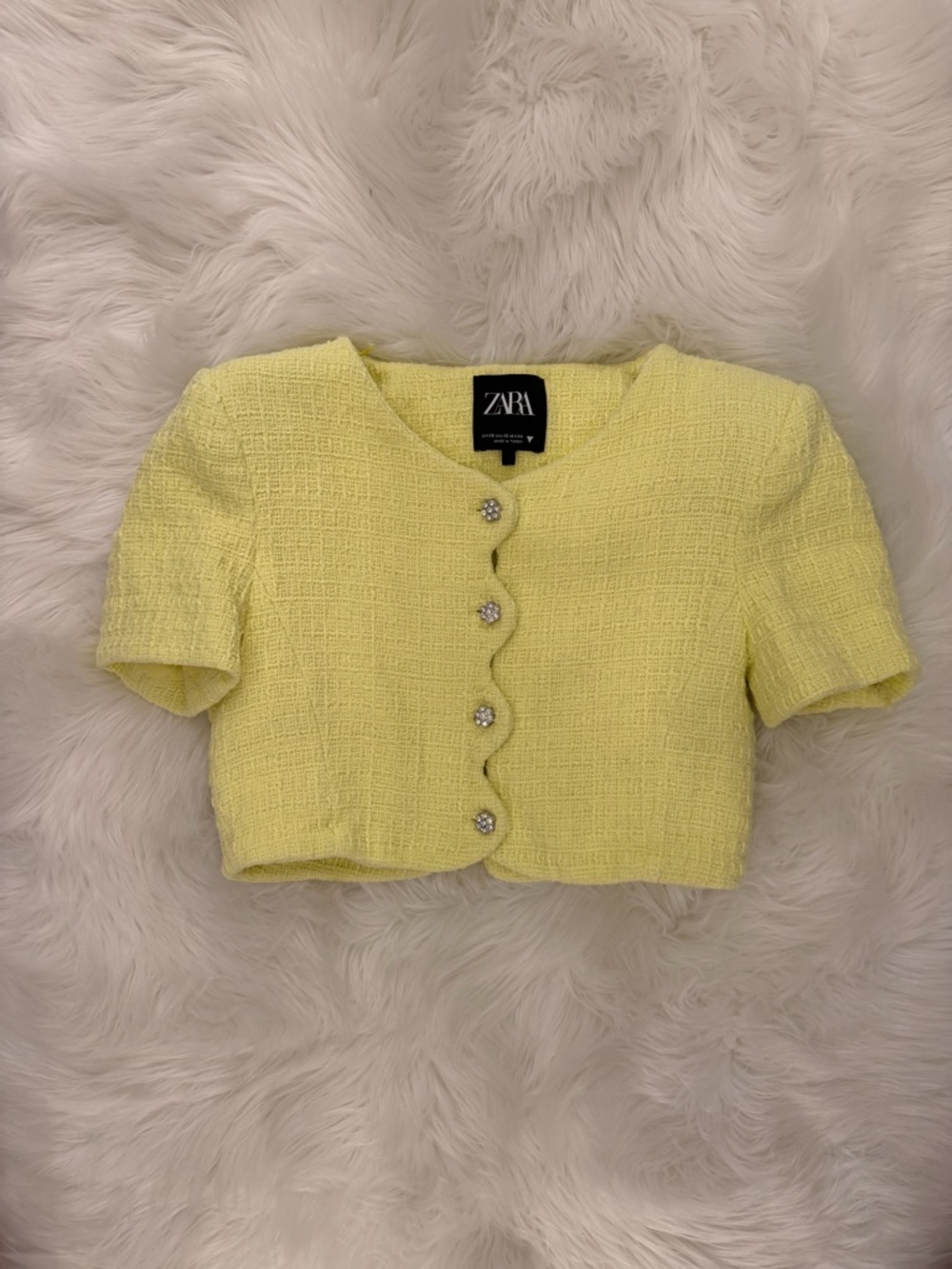 Zara yellow 90s vibe top